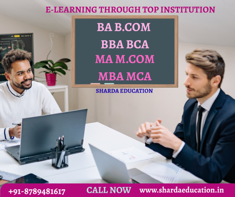 Best E-Learning College for BA-B.COM-MA-M.COM